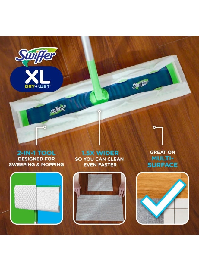 Sweeper Dry With Wet Xl Sweeping Kit 1 Sweeper 8 Dry Cloths 2 Wet Cloths