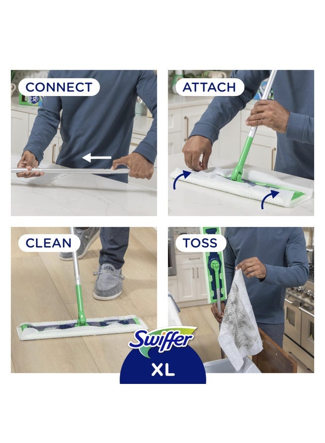 Sweeper Dry With Wet Xl Sweeping Kit 1 Sweeper 8 Dry Cloths 2 Wet Cloths