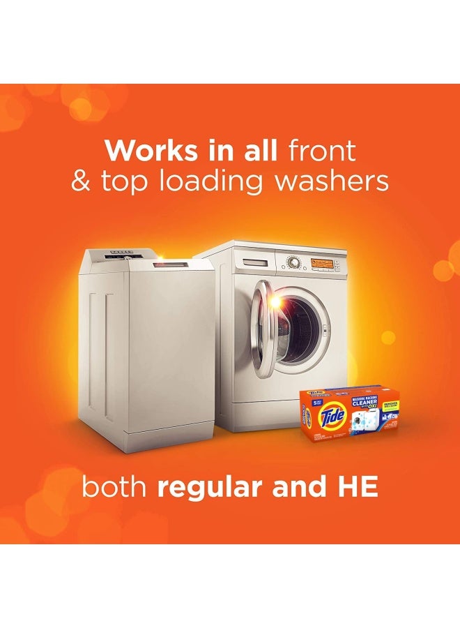 Washing Machine Cleaner By For Front And Top Loader Washer Machines 2.6Oz Each  Pack Of 5  Packaging May Vary