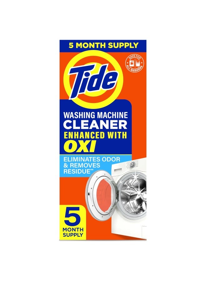 Washing Machine Cleaner By For Front And Top Loader Washer Machines 2.6Oz Each  Pack Of 5  Packaging May Vary