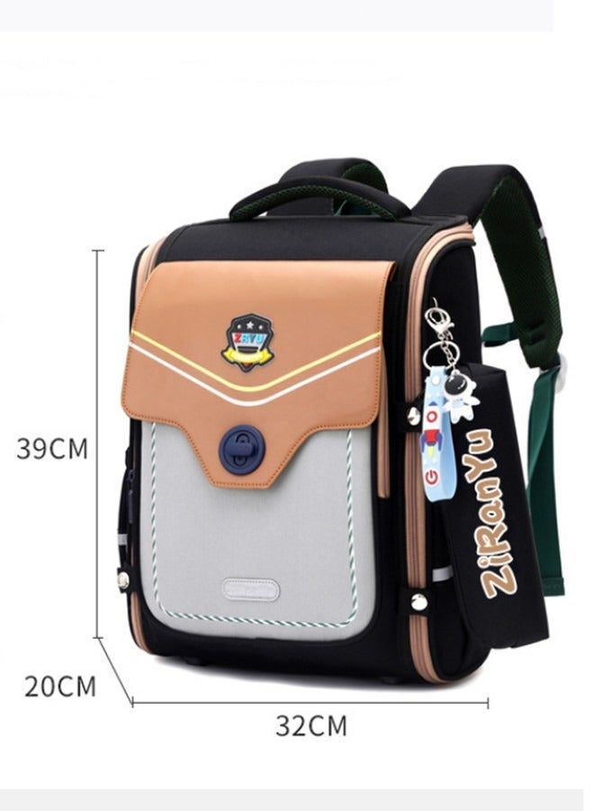 Boys Trolley School Bags Large Capacity Kids' Bookbag Students Rolling Backpack Travel Wheeled Kids' Luggage Bag for Elementary Girls Schoolbag