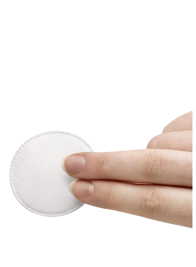 Swisspers Premium 100% Natural Cotton Pads - Hypoallergenic Cotton Rounds for Face and Eye Cleansing, Makeup Removal - 100 Count Resealable Bag (Pack of 6)
