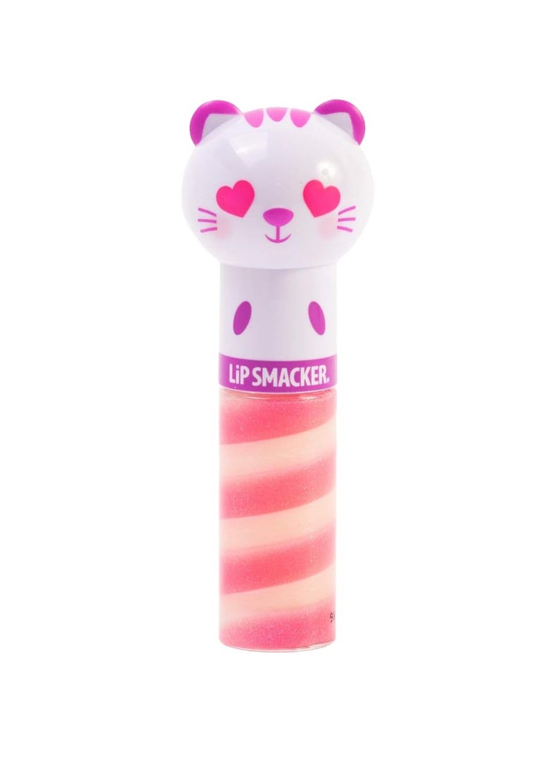 Lip Smacker Lippy Pals Kitty Kitten, Flavored Moisturizing & Smoothing Soft Shine Lip Balm, Hydrating & Protecting Fun Tasty Glossy Finish, Cruelty-Free & Vegan - Sweet Kiwi Kitten