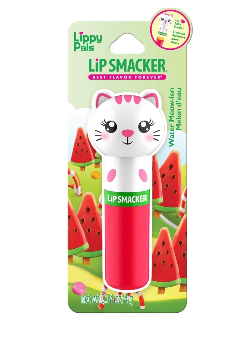 Lip Smacker Lippy Pals Kitten, Flavored Moisturizing & Smoothing Soft Shine Lip Balm, Hydrating & Protecting Fun Tasty Flavors, Cruelty-Free & Vegan - Kitten Water-Meow-lon