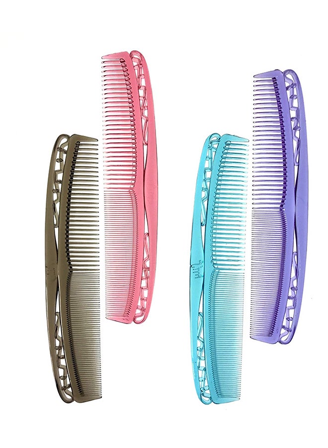 4-Piece Styling And Grooming Comb Multicolour