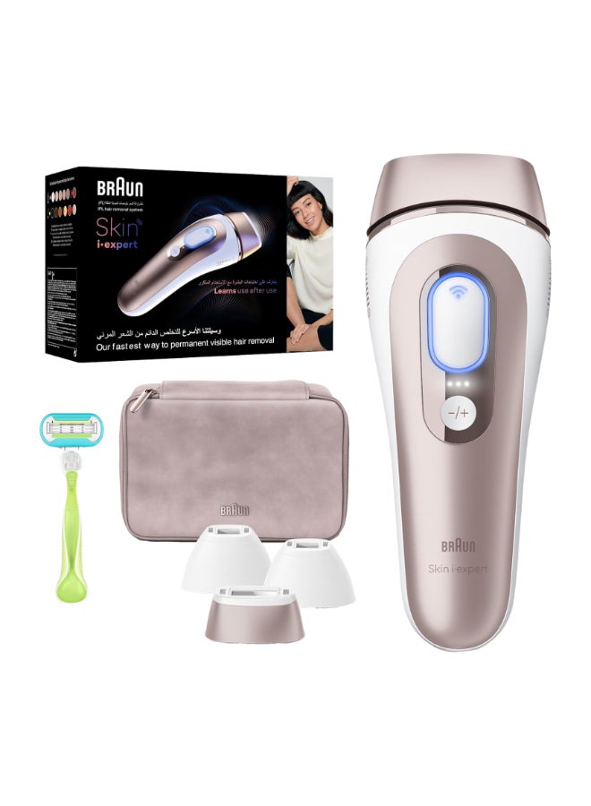 Ipl Skin I·Expert, At Home Hair Removal, With Free App, 3 Heads, Pl7257 Pink / White