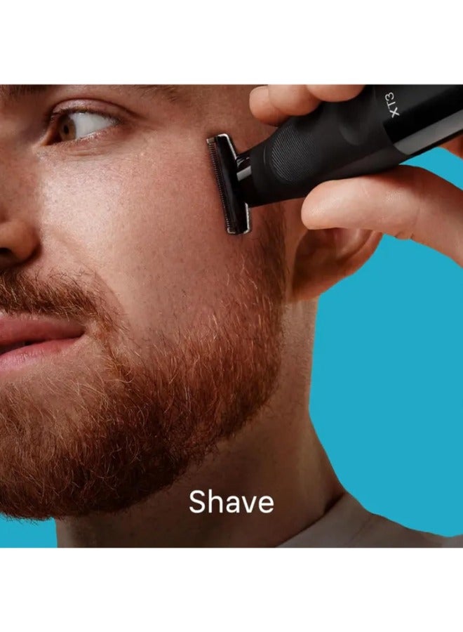 Series X Beard Trimmer + Razor For Men, Xt3100 Black