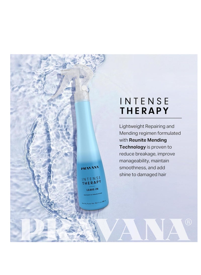 PRAVANA Intense Therapy Leave-In Conditioner Spray Treatment & Detangler | Instantly Detangles & Hydrates | Equalizes Hair Porosity | For All Hair Types | Strengthens & Softens Hair