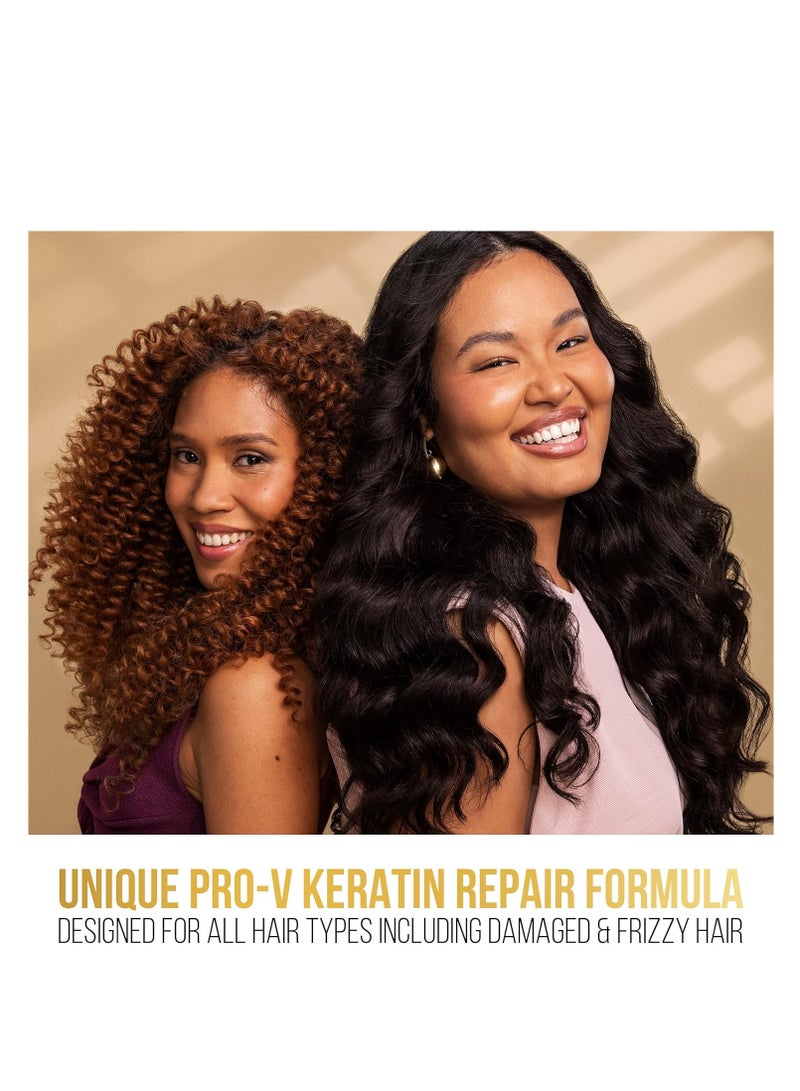 Pantene Keratin Leave-In Conditioner with Argan Oil, Protein Treatment for Dry, Damaged & Color-Treated Hair, Repairs Split Ends & Protects from Damage, Formaldehyde-Free, 8.4 Fl Oz