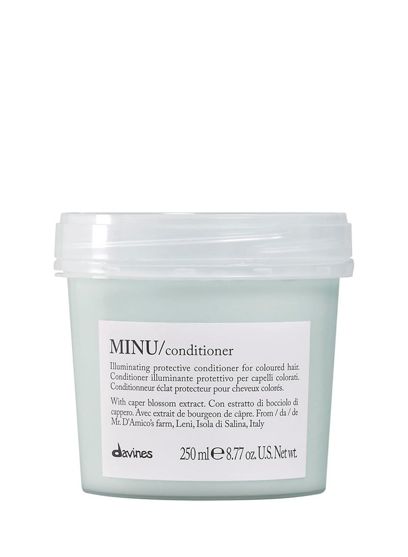 Davines MINU Conditioner, Protect And Condition Color Treated Hair, Add Shine And Detangle