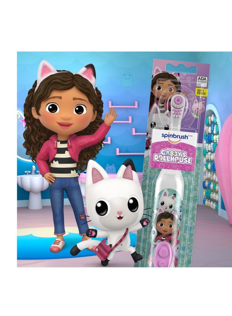 Spinbrush Gabby's Dollhouse Kids Electric Battery Toothbrush