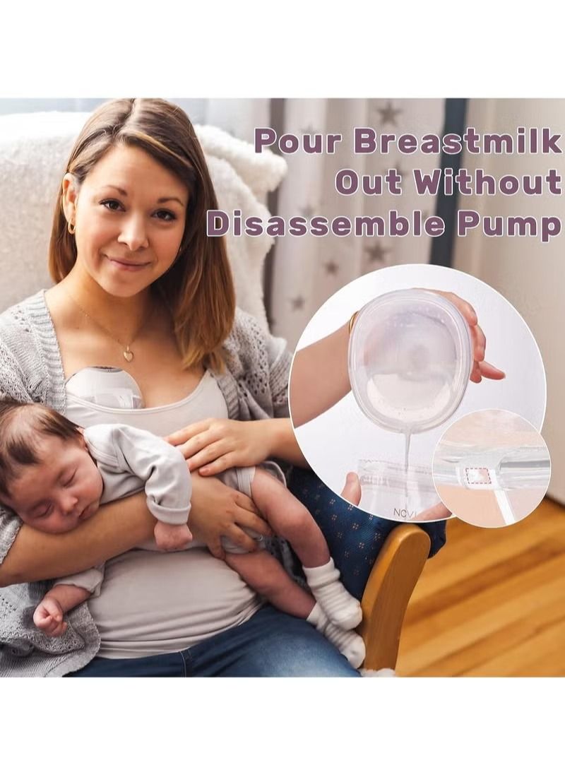 Breast Pump, Wearable Breast Pump with 4 Modes & 9 Levels, Electric Breast Pump for Breastfeeding