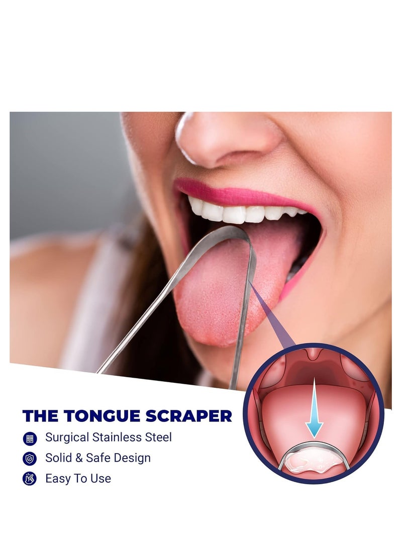 ORAVIX Tonsil Stone Remover - Tonsil Stone Removal Kit - Tonsillolith Remover Tool - Tonsil Cleaner - Fight Bad Breath - Tonsil Stone Removal Tool - Oral Irrigator - Tongue Scraper - 7 Pieces