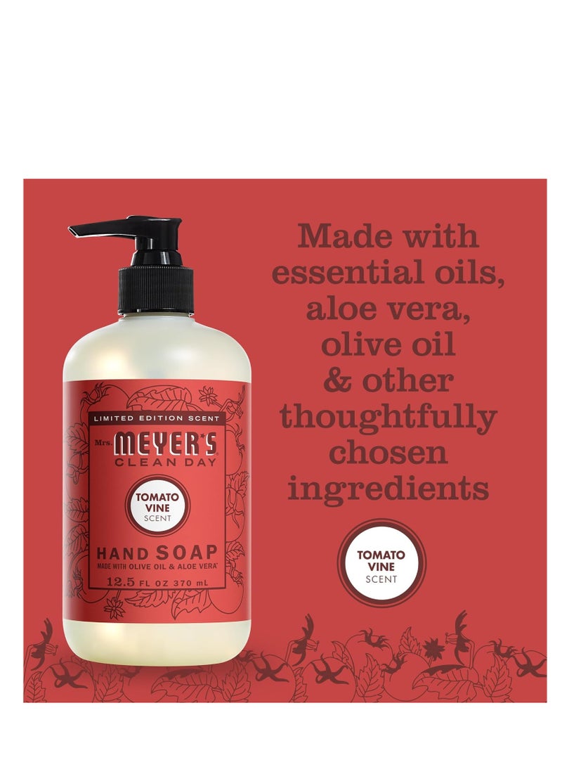 MRS. MEYER'S CLEAN DAY Liquid Hand Soap, Tomato Vine Scent, 12.5 Ounce Bottle