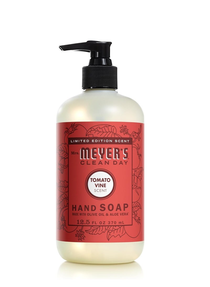 MRS. MEYER'S CLEAN DAY Liquid Hand Soap, Tomato Vine Scent, 12.5 Ounce Bottle