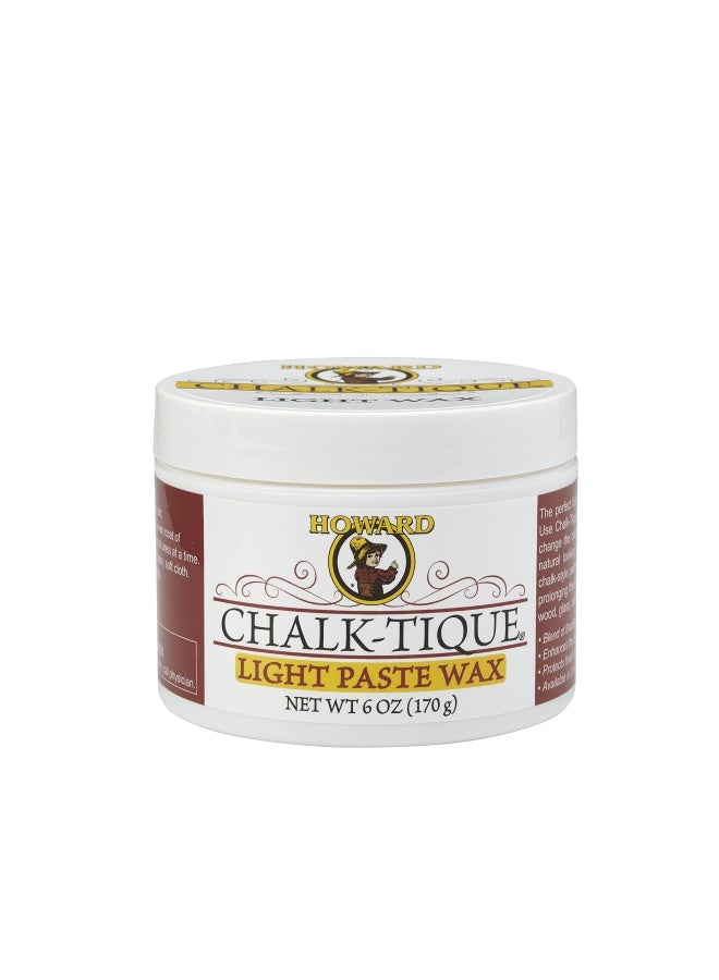 Howard  Products Chalk-Tique Light Paste Wax Soft Chalk Paint Wax Perfect Furniture Wax For Your Chalk Paint Home D Cor Project 6 Ounce Pack Of 1