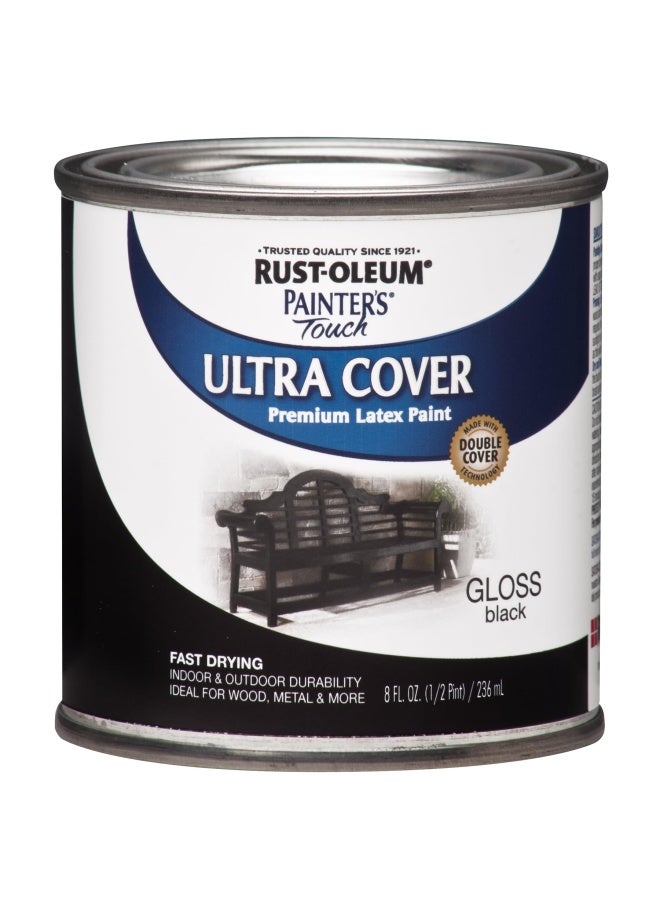 1979730 Painter S Touch Latex Paint Half Pint Gloss Black 8 Fl Oz Pack Of 1