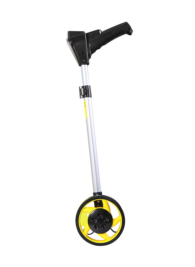 Collapsible Digital Distance Measuring Wheel Yellow