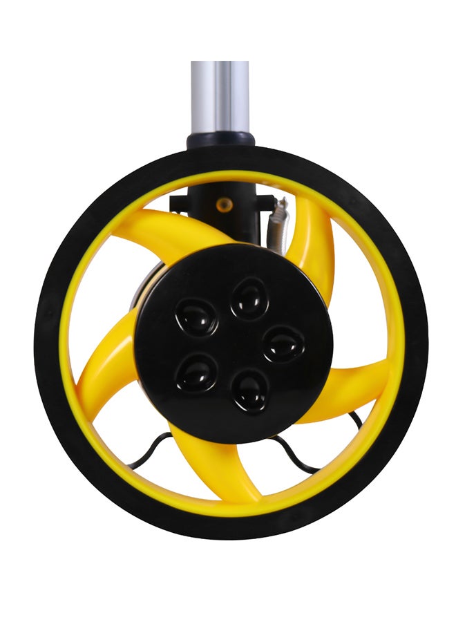 Collapsible Digital Distance Measuring Wheel Yellow