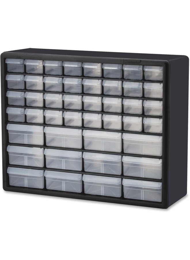 Akro Mils 10144 44 Drawer Plastic Parts Storage Hardware And Craft Cabinet 20 Inch W X 637 Inch D X 1581 Inch H Black