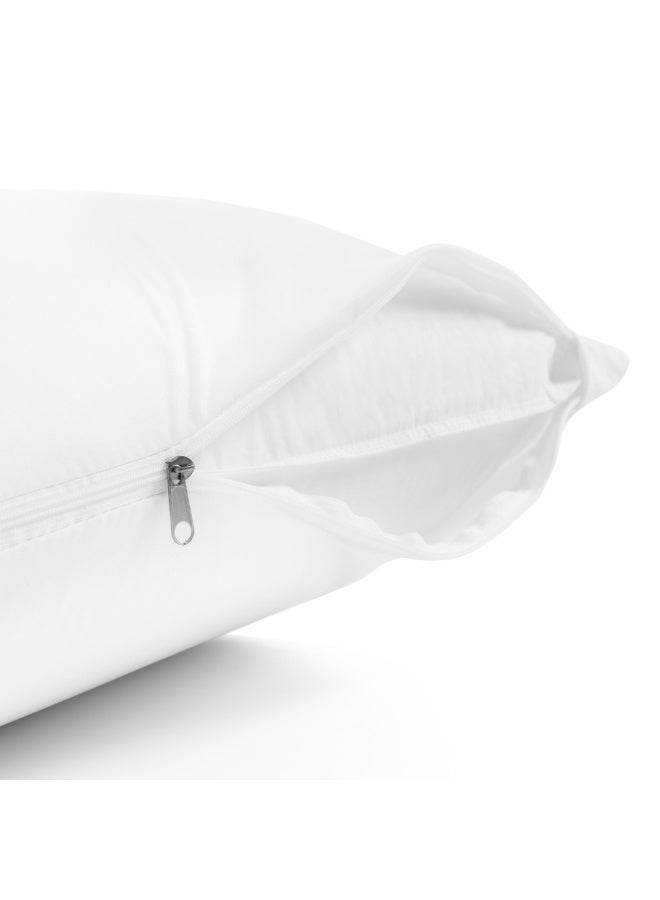 Waterproof Pillow Protector - Premium Smooth Fabric - King Pillow Protector