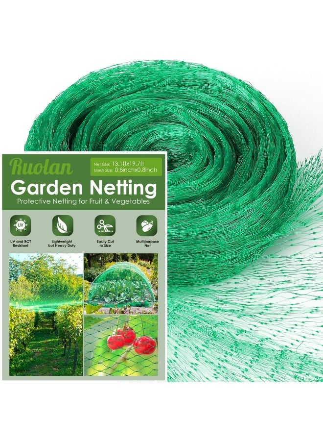 Ruolan Bird Netting For Garden Protect Vegetable Plants And Fruit Trees13X20Ft Plastic Trellis Netting For Birds Deer Squirrels And Other Animals