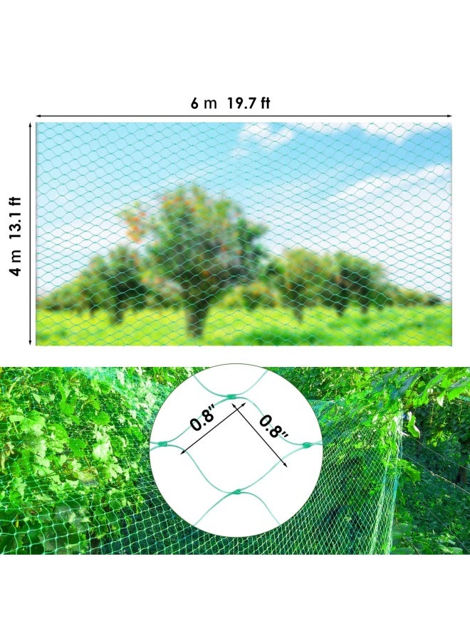 Ruolan Bird Netting For Garden Protect Vegetable Plants And Fruit Trees13X20Ft Plastic Trellis Netting For Birds Deer Squirrels And Other Animals