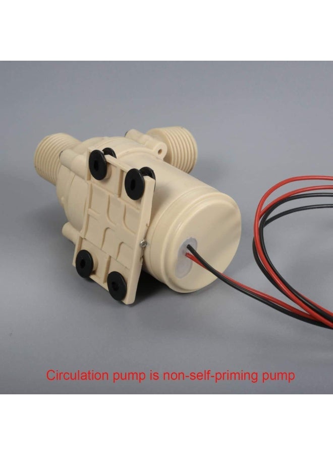 BYT-7A006 DC 12V Solar Hot Water Heater Circulation Pump Low Noise 3M Discharge Head 2.1GPM