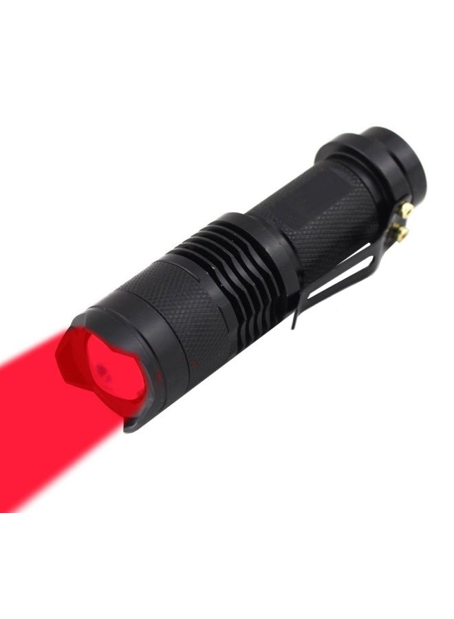 Wayllshine  High Power 1 Mode Red Led Flashlight Single Mode Red Flashlight Red Light Flashlight Red Light Torch For Astronomy Aviation Night Observation