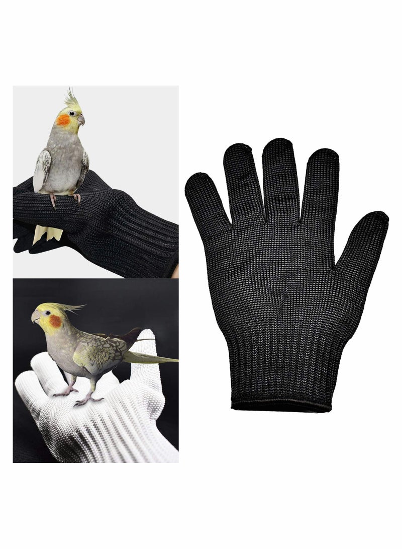 1Pair Bird Training Anti Bite Gloves Parrot Chewing Safety Protective Steel Wire Small Animal Handling fit for Squirrels Hamster Hedgehog