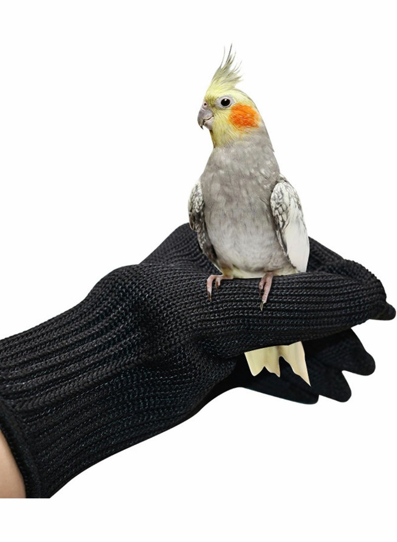 1Pair Bird Training Anti Bite Gloves Parrot Chewing Safety Protective Steel Wire Small Animal Handling fit for Squirrels Hamster Hedgehog