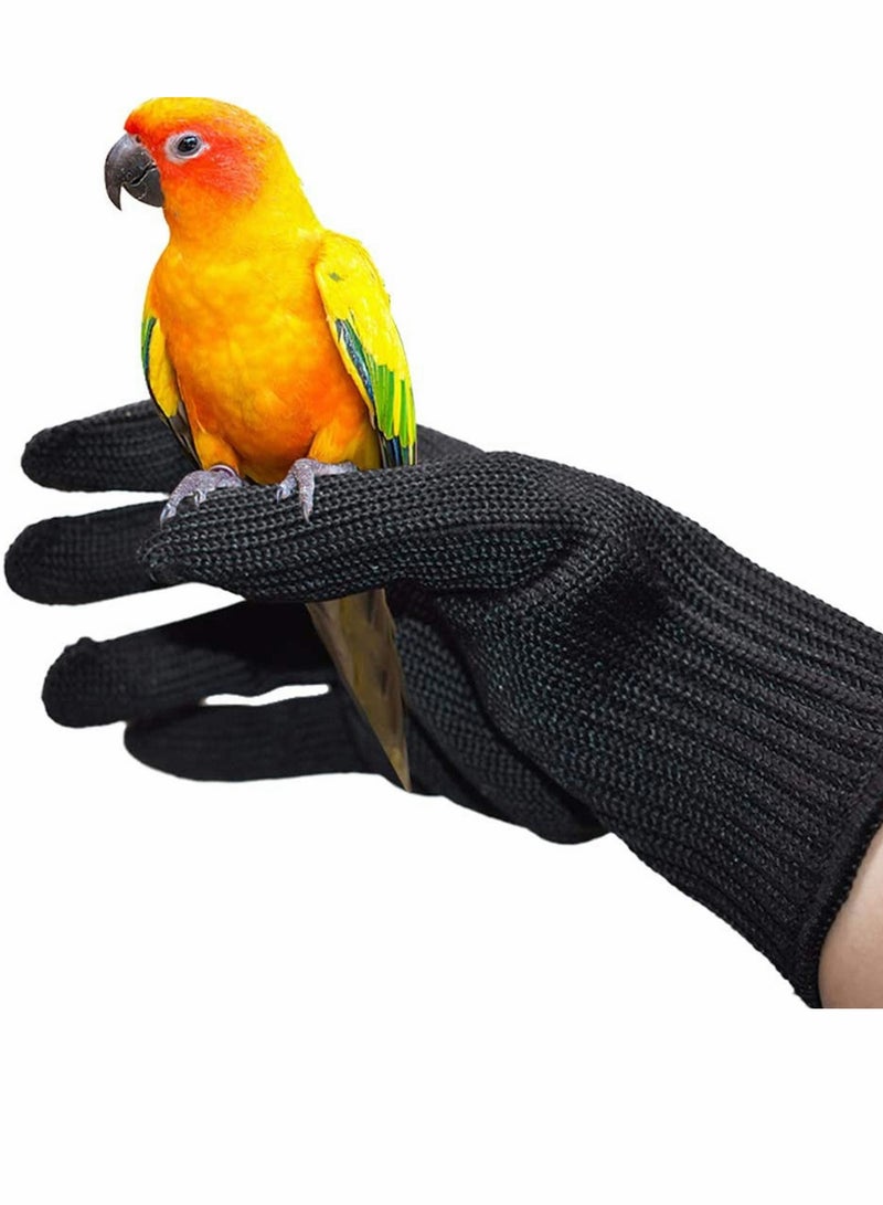 1Pair Bird Training Anti Bite Gloves Parrot Chewing Safety Protective Steel Wire Small Animal Handling fit for Squirrels Hamster Hedgehog