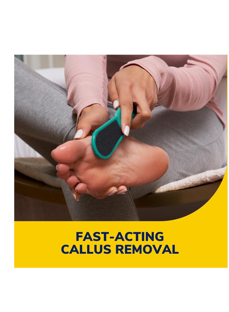 Dr. Scholl's Fast Acting Callus Remover Gel Kit, Hard Skin Removal, Smooth Soft Feet in Minutes, Salon Professional Formula, Mess Free Application, Exfoliating Foot File Pedicure Tool Included