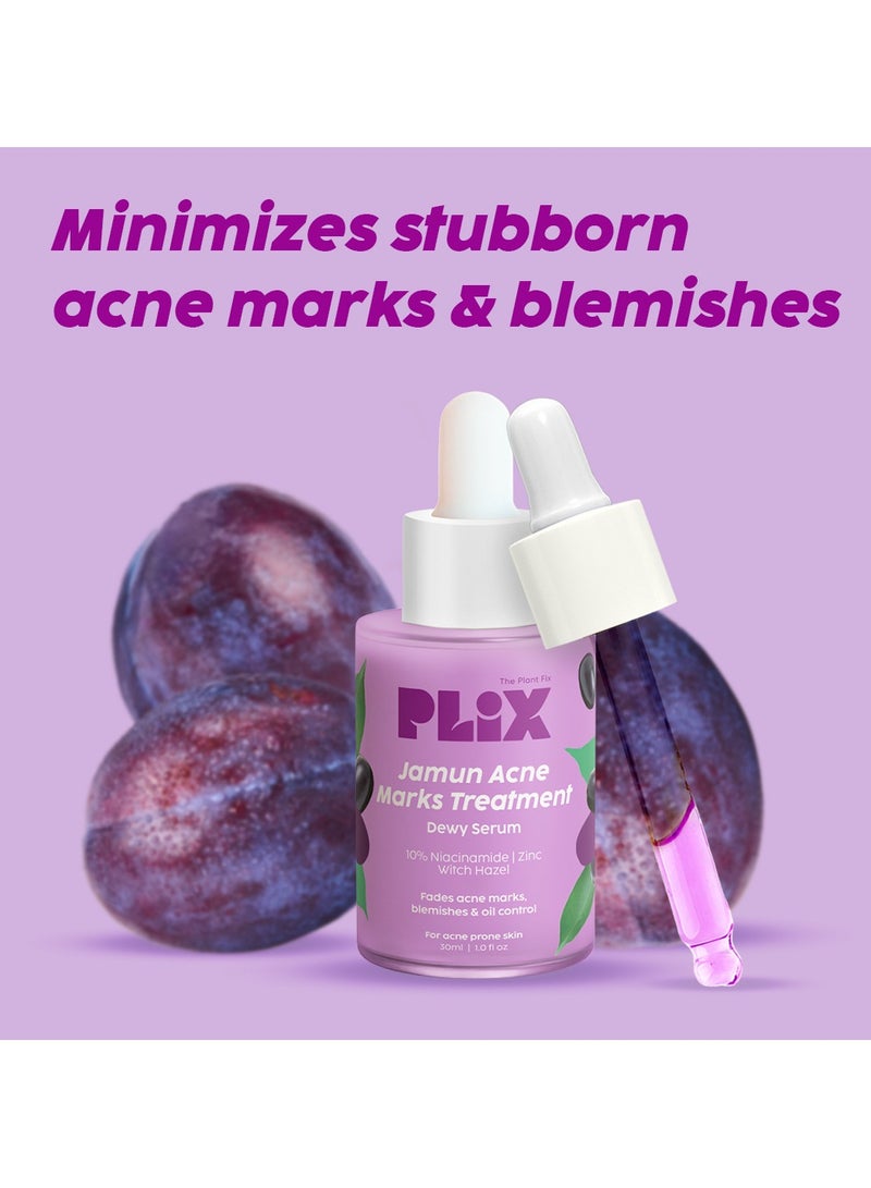 10% Niacinamide Face Serum for Acne Marks, Blemishes, Oil Control - Skin Clarifying Jamun Serum for Men And Women with Acne-Prone Skin - 30ml
