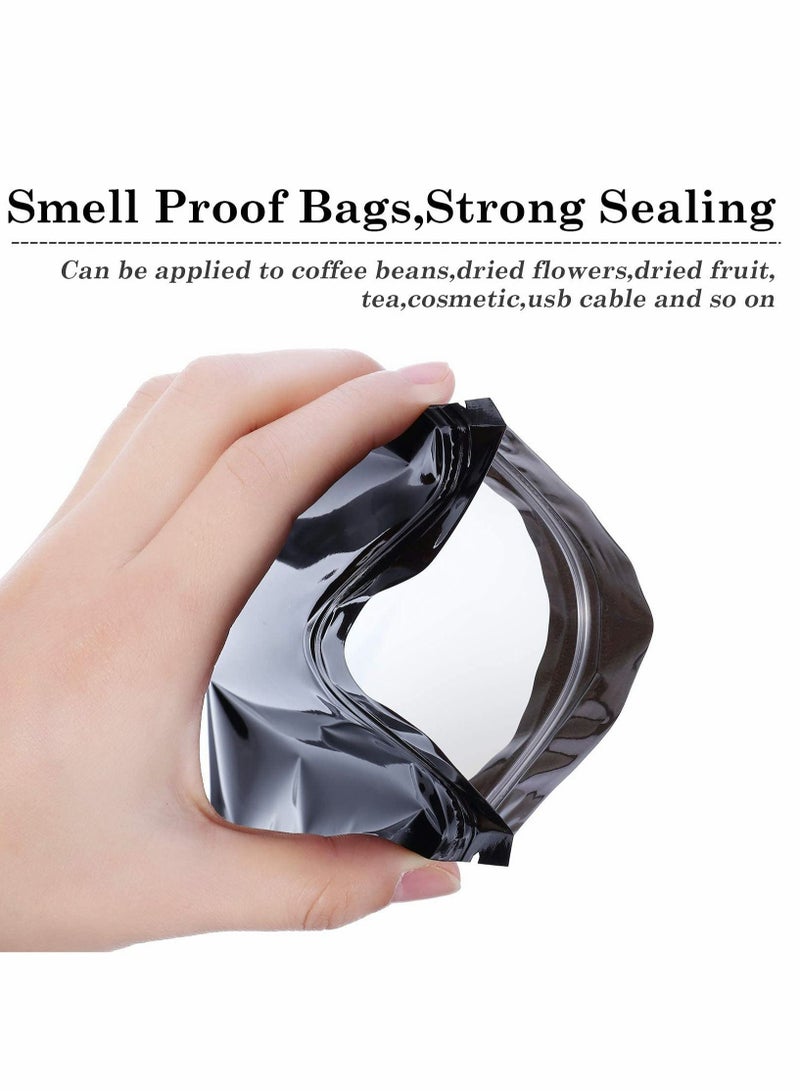 Resealable Smell Proof Bags Foil Pouch Bag Flat Bag( 100 Pieces )