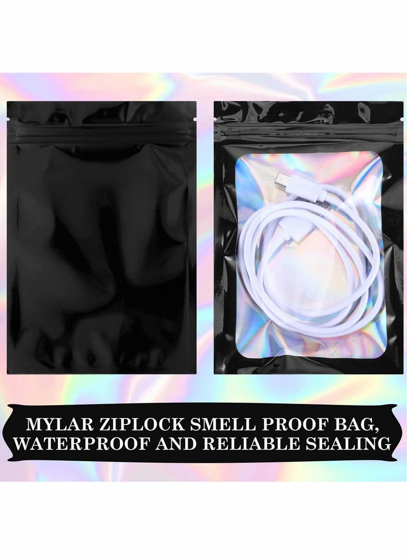 Resealable Smell Proof Bags Foil Pouch Bag Flat Bag( 100 Pieces )