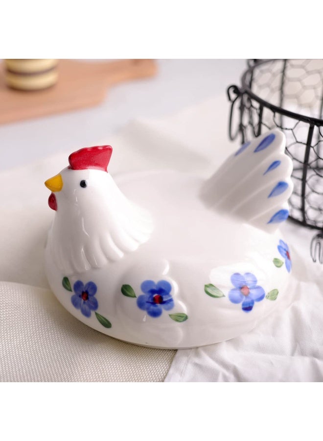 OskasFarmhouse Style Egg Storage Basket Chicken Design Egg Basket Multipurpose Storage Tool for Fruit and Vegetable