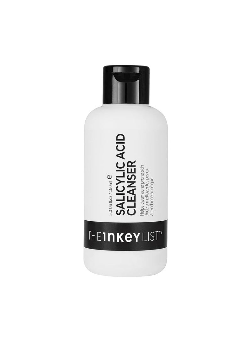 The INKEY List Salicylic Acid Cleanser, Face Wash for Blemishes, Blackheads, Oily Skin and Breakouts, Non-Drying Facial Cleanser Safe for All Skin Types, 5.0 fl oz