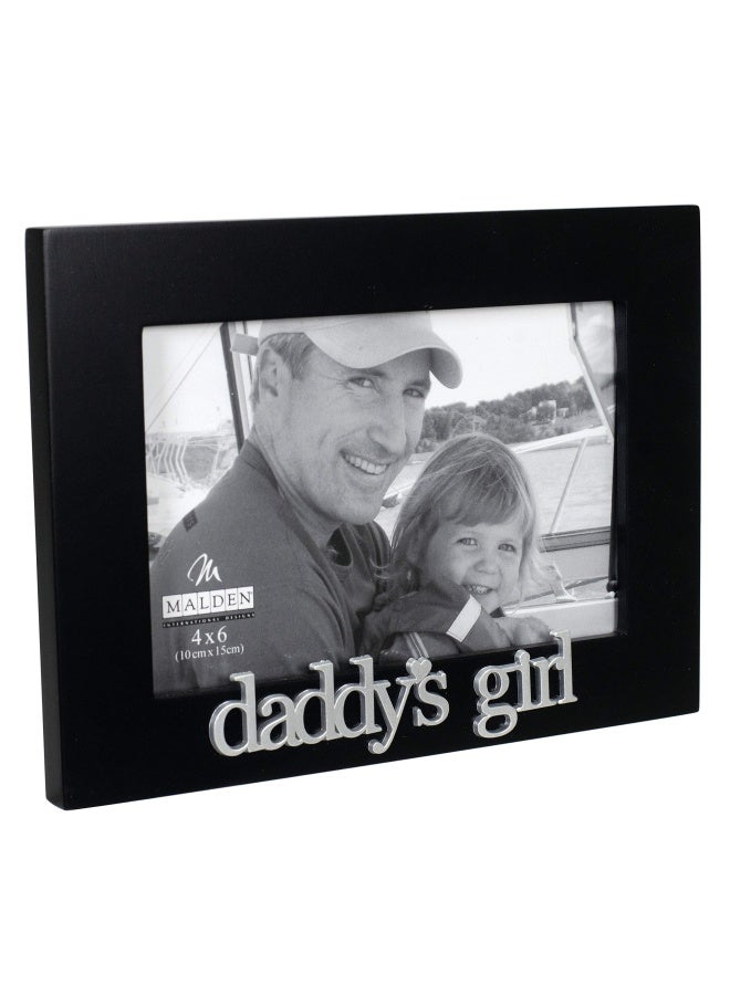 International Designs 4305-46 Daddy S Girl Expressions Picture Frame  4X6  Black