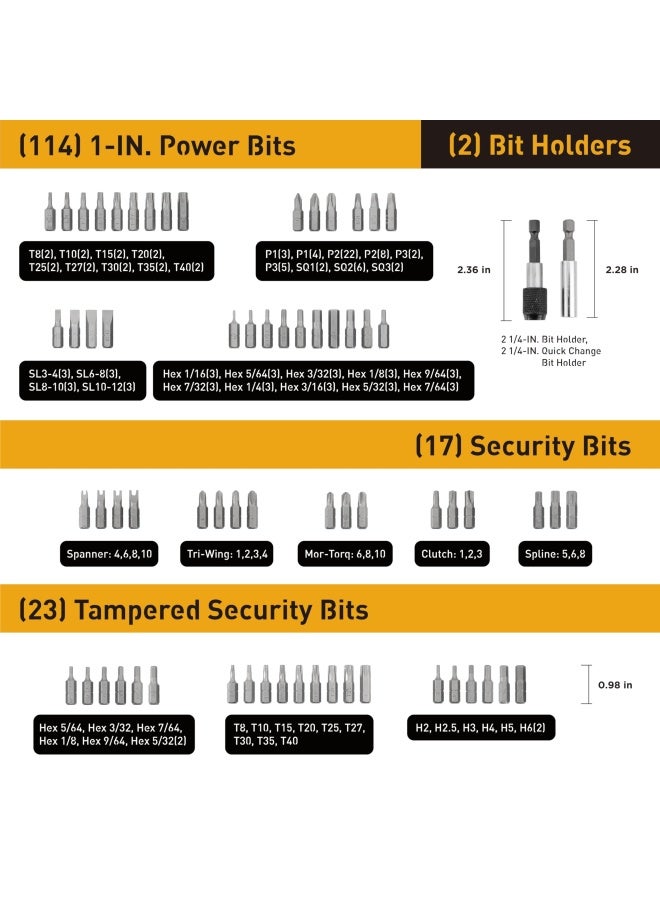 Jackson Palmer  218 Piece Ultimate Screwdriver Bit Set High Grade Carbon Steel Includes Hard-to-Find Security Bits