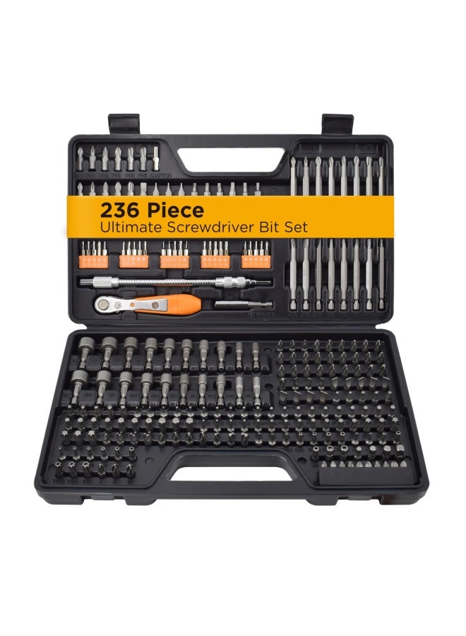 Jackson Palmer  218 Piece Ultimate Screwdriver Bit Set High Grade Carbon Steel Includes Hard-to-Find Security Bits