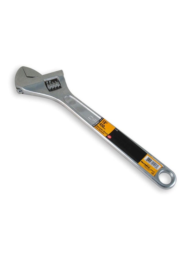 Olympia Tools Adjustable Wrench 01 018 18 Inches Silver