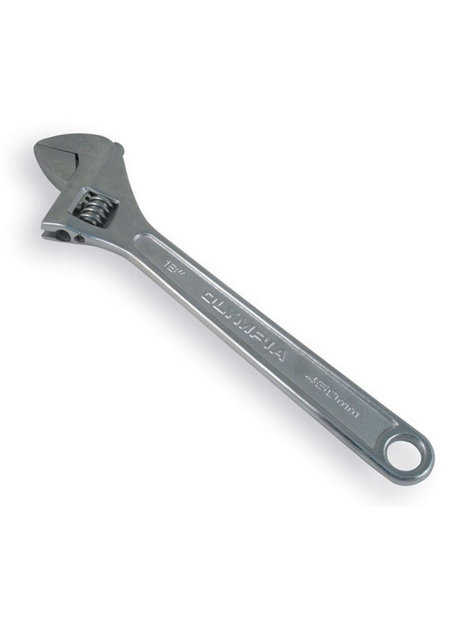 Olympia Tools Adjustable Wrench 01 018 18 Inches Silver