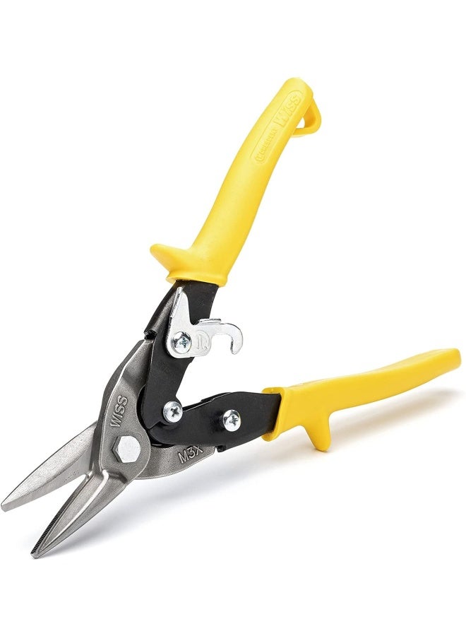 Crescent Wiss 9 3 4 Inch Metalmaster Compound Action Snips Straight Left And Right Cut M3R