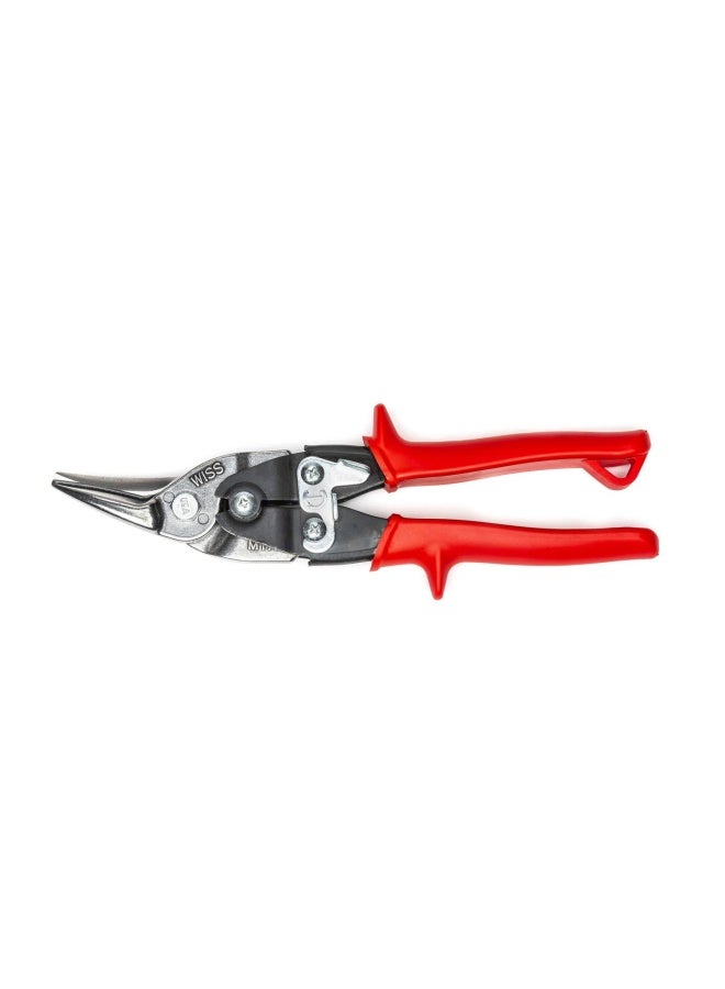 Wiss M1R 248Mm 9 3 4 Inch Metalmaster Compound Action Aviation Snips Cuts Straight To Left Red