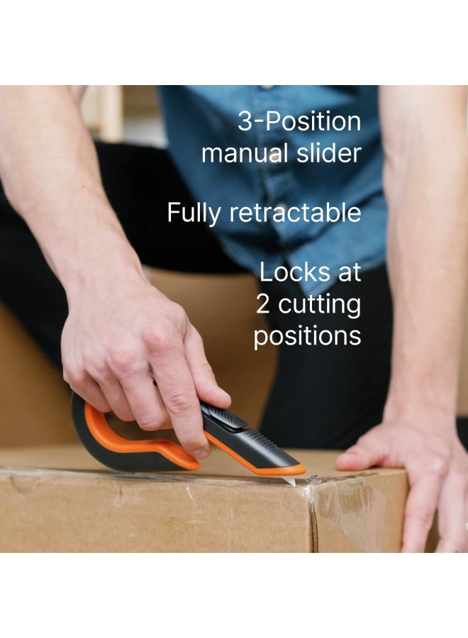 Slice 10400 400 Sicherheits Kartonmesser Safety Cutter Keramik Sicherheitsklinge Beidh Ndig Nutzbar Gummierte Oberfl Che Ergonomischer Hakenf Rmiger Griff