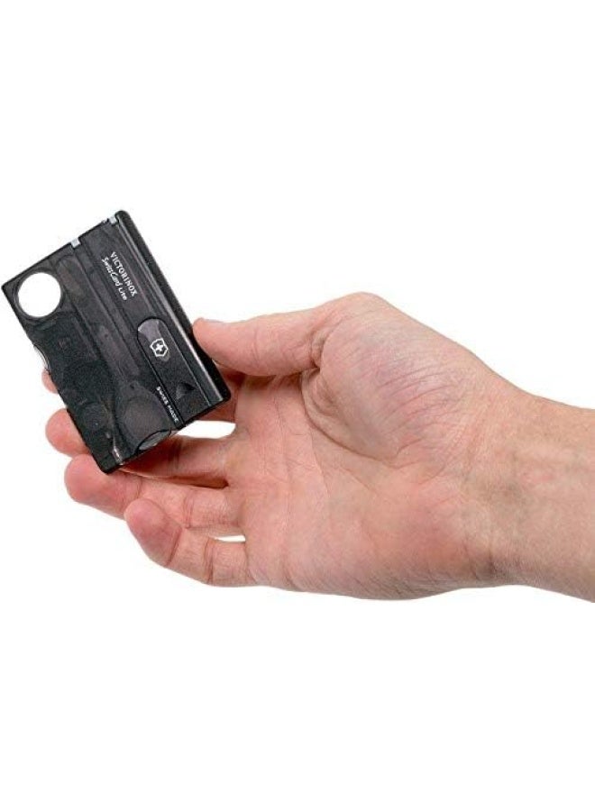 VICTORINOX SWISS CARD LITE 0.7333.T3 BLACK TRANSPARANT Swiss made functional companion with 13 functions