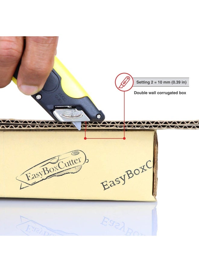 Modern Box Cutter Extra Tape Cutter At Back Dual Side Edge