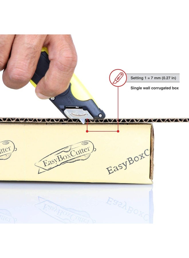 Modern Box Cutter Extra Tape Cutter At Back Dual Side Edge