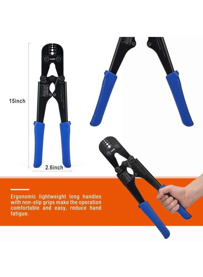 Wire Rope Crimping Tool For Aluminum Oval Sleeves Stop Sleeves Crimp Ferrules Crimping Loop Sleeve From 1 16 Inch To 1 8 Inch Iws-1608M